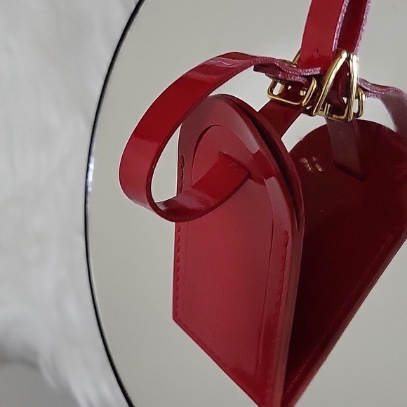 NIB Rare Patent Louis Vuitton Luggage Name Tag - Picture 6 of 7